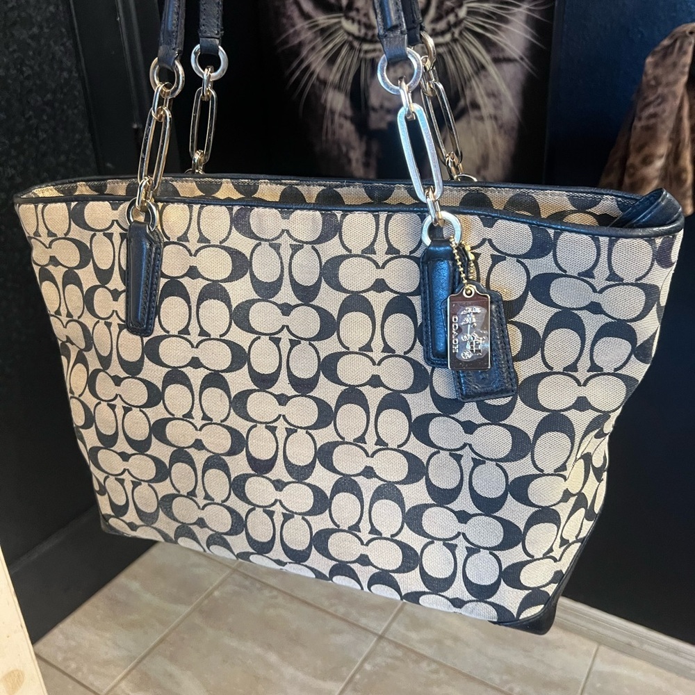 🖤Coach Vintage Madison Signature East West Tote & Wallet🖤EUC - Picture 15 of 17